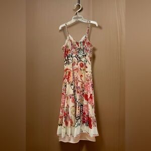 Fit and flare floral print dress by Celeste.